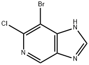 1H-Imidazo[4,5-c]pyridine, 7-bromo-6-chloro- Structure