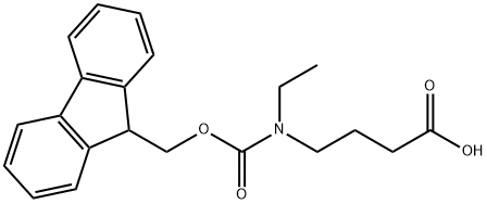 Butanoic acid, 4-[ethyl[(9H-fluoren-9-ylmethoxy)carbonyl]amino]- Structure