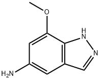 1H-Indazol-5-amine, 7-methoxy- Structure