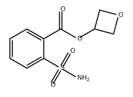 Benzoic acid, 2-(aminosulfonyl)-, 3-oxetanyl ester Structure