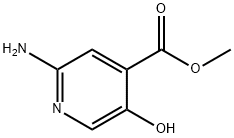 4-Pyridinecarboxylic acid, 2-amino-5-hydroxy-, methyl ester Structure