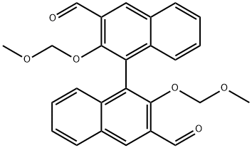 [1,1'-Binaphthalene]-3,3'-dicarboxaldehyde, 2,2'-bis(methoxymethoxy)- Structure