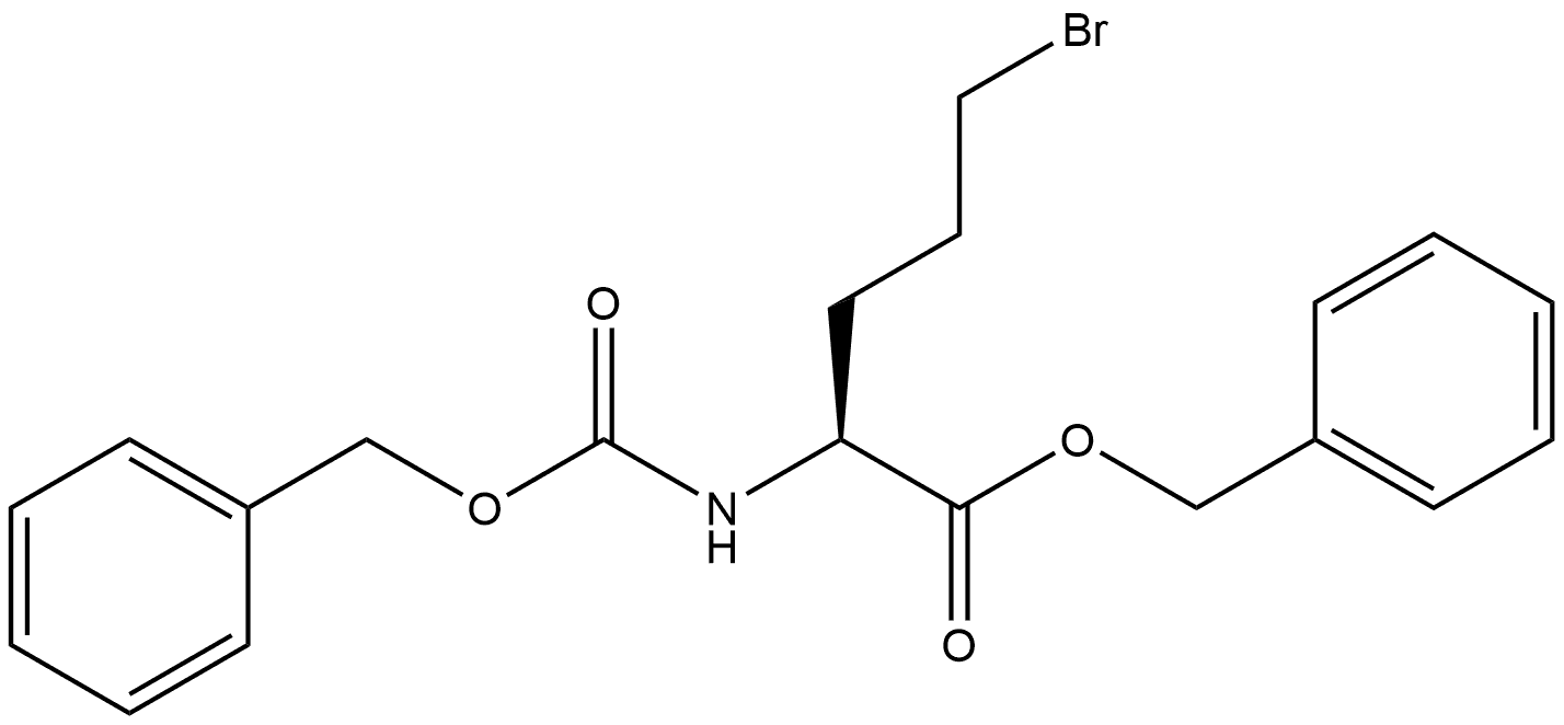 N-Cbz-5-bromo-DL-norvaline benzyl ester Structure