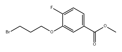 Benzoic acid, 3-(3-bromopropoxy)-4-fluoro-, methyl ester Structure