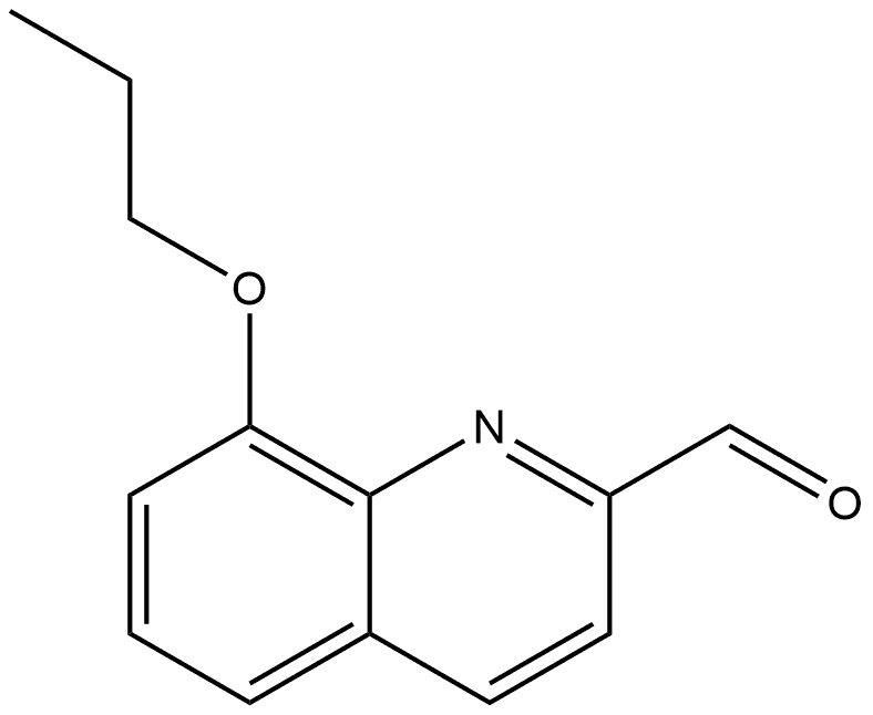 8-Propoxy-2-quinolinecarboxaldehyde 구조식 이미지
