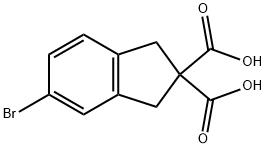 5-bromo-2,3-dihydro-1H-indene-2,2-dicarboxylic
acid 구조식 이미지