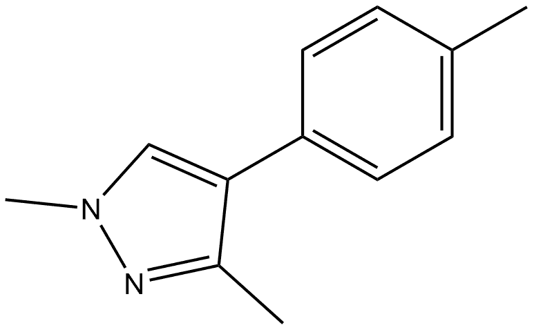 1,3-Dimethyl-4-(4-methylphenyl)-1H-pyrazole Structure