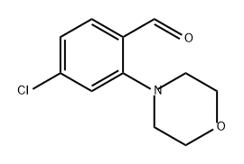 Benzaldehyde, 4-chloro-2-(4-morpholinyl)- Structure