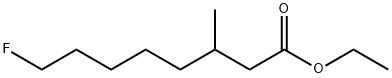 Octanoic acid, 8-fluoro-3-methyl-, ethyl ester 구조식 이미지