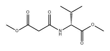 D-Valine, N-(3-methoxy-1,3-dioxopropyl)-, methyl ester Structure