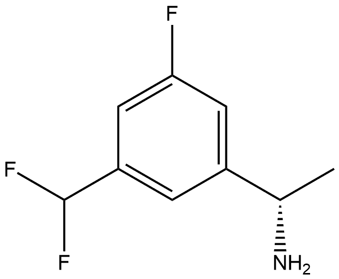 (S)-1-(3-(difluoromethyl)-5-fluorophenyl)ethan-1-amine Structure