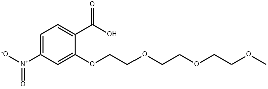 Benzoic acid, 2-[2-[2-(2-methoxyethoxy)ethoxy]ethoxy]-4-nitro- 구조식 이미지