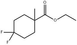 Cyclohexanecarboxylic acid, 4,4-difluoro-1-methyl-, ethyl ester 구조식 이미지