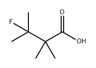 Butanoic acid, 3-fluoro-2,2,3-trimethyl- Structure