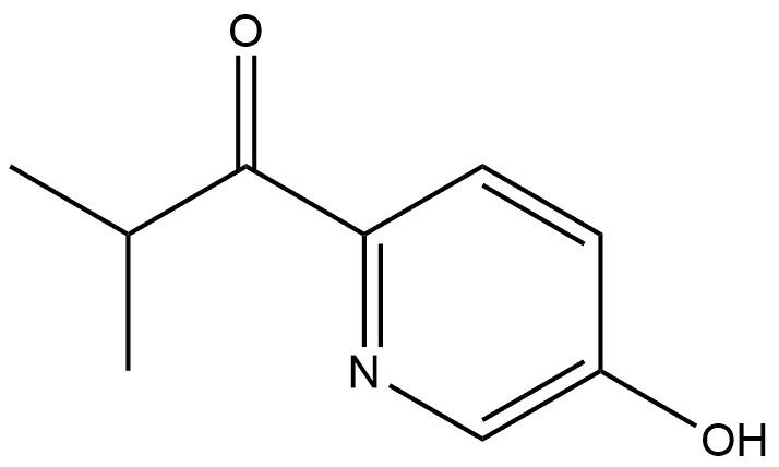 1-(5-Hydroxy-2-pyridinyl)-2-methyl-1-propanone Structure