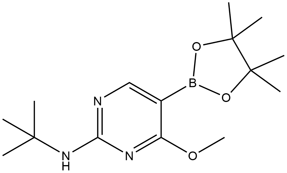 N-(1,1-Dimethylethyl)-4-methoxy-5-(4,4,5,5-tetramethyl-1,3,2-dioxaborolan-2-y... Structure