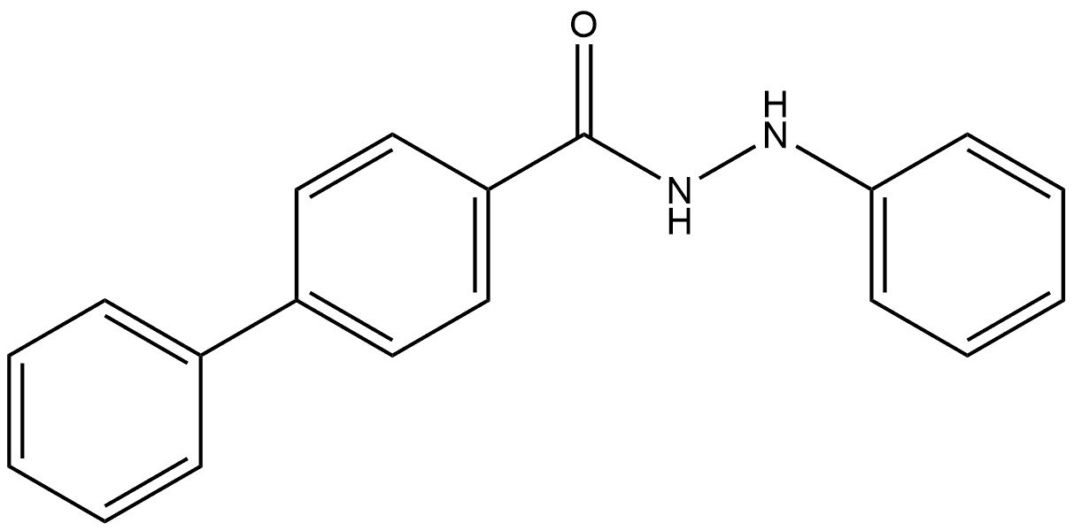 1,1′-Biphenyl]-4-carboxylic acid, 2-phenylhydrazide Structure