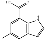 1H-Indole-7-carboxylic acid, 5-iodo- Structure