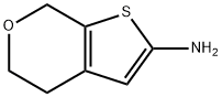 5H-Thieno[2,3-c]pyran-2-amine, 4,7-dihydro- Structure