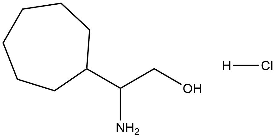 2-Amino-2-cycloheptylethan-1-ol hydrochloride Structure