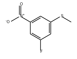 Benzene, 1-fluoro-3-(methylthio)-5-nitro- Structure