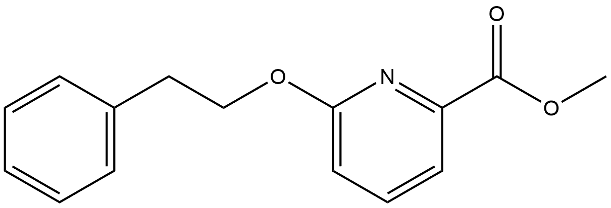 Methyl 6-(2-phenylethoxy)-2-pyridinecarboxylate Structure