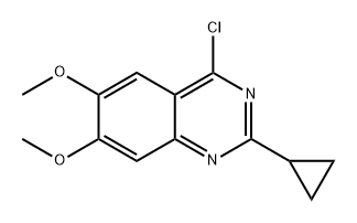 4-chloro-2-cyclopropyl-6,7-dimethoxyquinazoline Structure