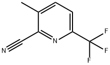 2-Pyridinecarbonitrile, 3-methyl-6-(trifluoromethyl)- Structure