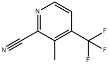 2-Pyridinecarbonitrile, 3-methyl-4-(trifluoromethyl)- Structure