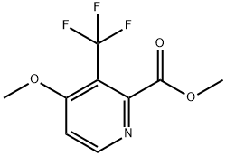 2-Pyridinecarboxylic acid, 4-methoxy-3-(trifluoromethyl)-, methyl ester Structure