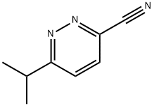 3-Pyridazinecarbonitrile, 6-(1-methylethyl)- Structure