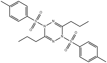 1,2,4,5-Tetrazine, 1,4-dihydro-1,4-bis[(4-methylphenyl)sulfonyl]-3,6-dipropyl- Structure