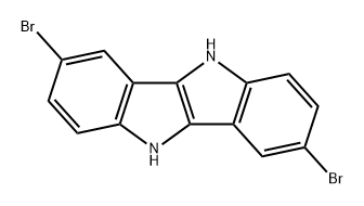 Indolo[3,2-b]indole, 3,8-dibromo-5,10-dihydro- Structure