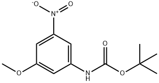 Carbamic acid, N-(3-methoxy-5-nitrophenyl)-, 1,1-dimethylethyl ester 구조식 이미지