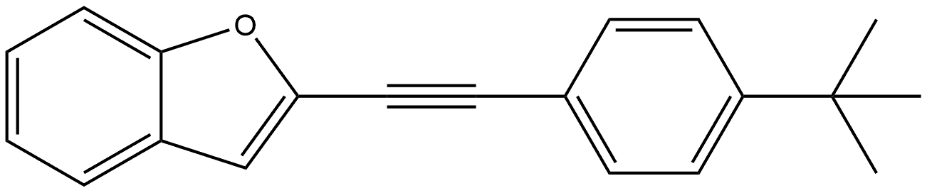 2-[2-[4-(1,1-Dimethylethyl)phenyl]ethynyl]benzofuran Structure