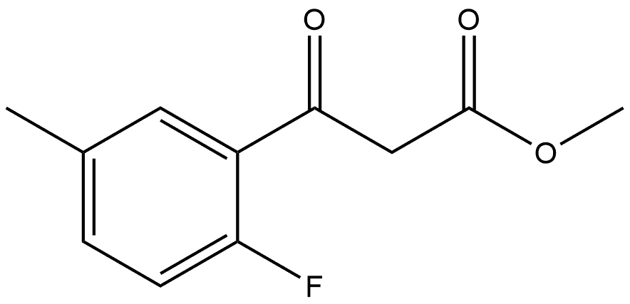 Methyl 2-fluoro-5-methyl-β-oxobenzenepropanoate Structure