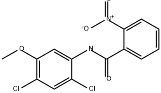 Benzamide, N-(2,4-dichloro-5-methoxyphenyl)-2-nitro- Structure