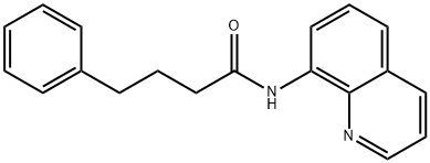 Benzenebutanamide, N-8-quinolinyl- Structure