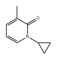 2(1H)-Pyridinone, 1-cyclopropyl-3-methyl- Structure