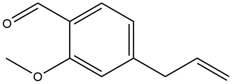 2-Methoxy-4-(2-propen-1-yl)benzaldehyde Structure