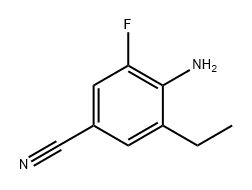 Benzonitrile, 4-amino-3-ethyl-5-fluoro- Structure