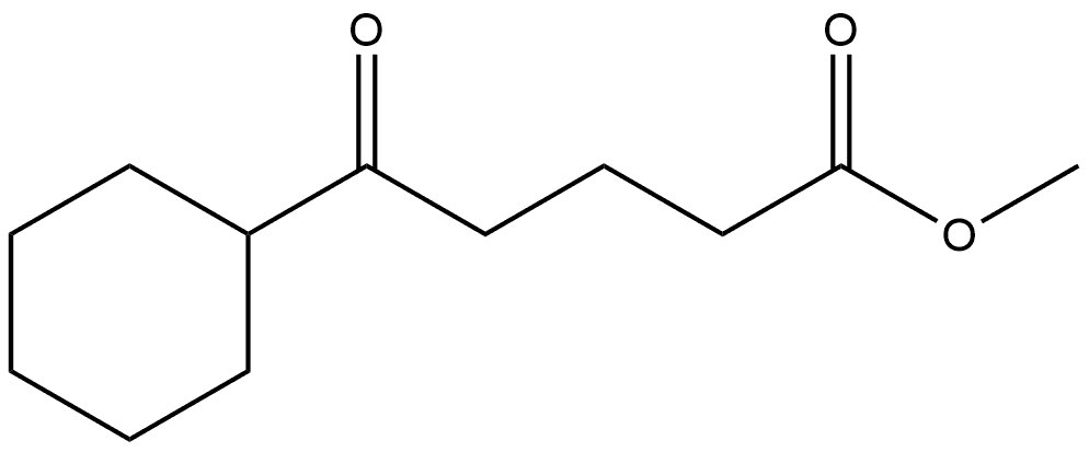 Cyclohexanepentanoic acid, δ-oxo-, methyl ester Structure