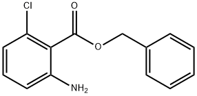 Benzoic acid, 2-amino-6-chloro-, phenylmethyl ester Structure