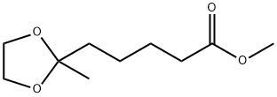 1,3-Dioxolane-2-pentanoic acid, 2-methyl-, methyl ester Structure