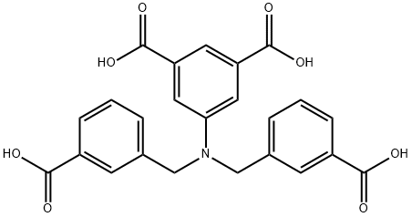 1,3-Benzenedicarboxylic acid, 5-[bis[(3-carboxyphenyl)methyl]amino]- 구조식 이미지