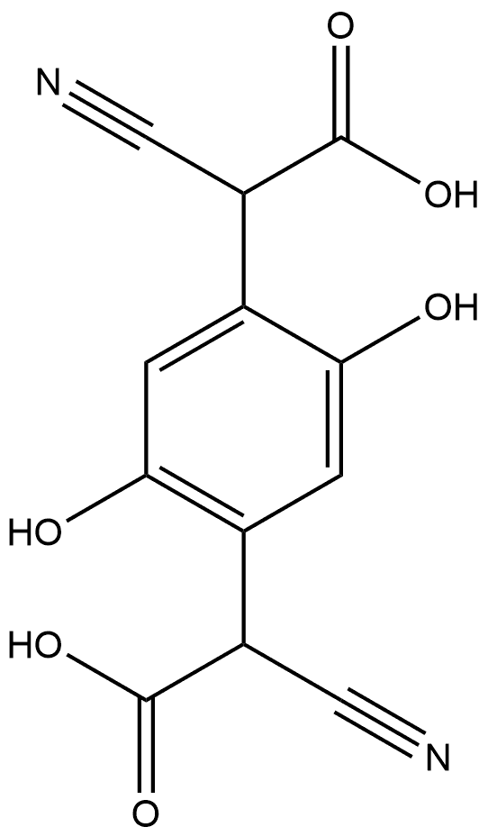 1,4-Benzenediacetic acid, α1,α4-dicyano-2,5-dihydroxy- Structure