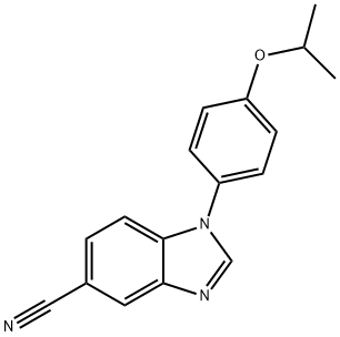 1H-Benzimidazole-5-carbonitrile, 1-[4-(1-methylethoxy)phenyl]- Structure