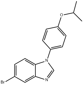 1H-Benzimidazole, 5-bromo-1-[4-(1-methylethoxy)phenyl]- Structure