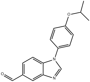 1H-Benzimidazole-5-carboxaldehyde, 1-[4-(1-methylethoxy)phenyl]- Structure