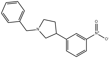 Pyrrolidine, 3-(3-nitrophenyl)-1-(phenylmethyl)- Structure